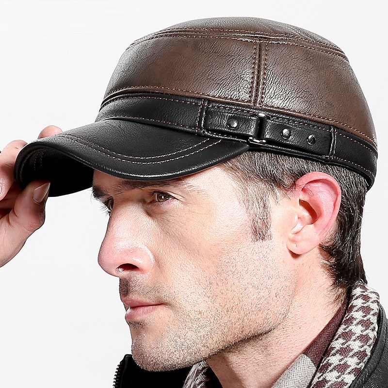 Cowskin Genuine Leather Baseba - Baseball Cap Structured 评论和价格