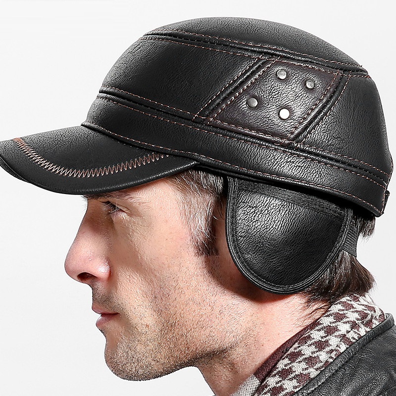 Cowskin Genuine Leather Baseba - Baseball Cap Structured 评论和价格