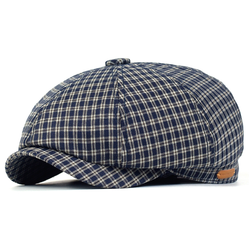 Spring Summer Plaid Newsboy Ca - Dad Hat Cotton 评论和价格