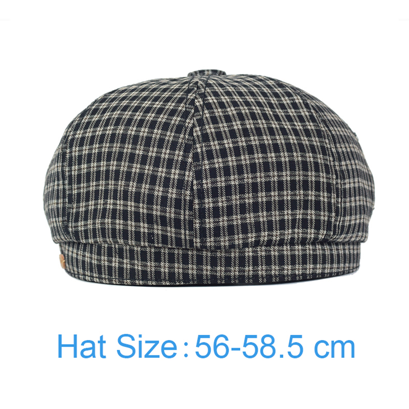 Spring Summer Plaid Newsboy Ca - Dad Hat Cotton 评论和价格