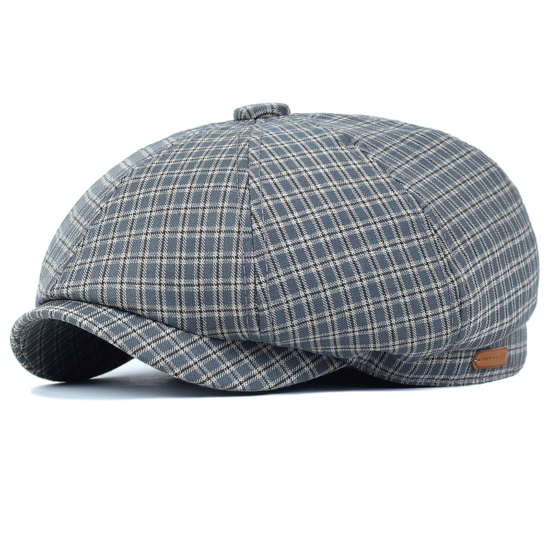 Spring Summer Plaid Newsboy Ca - Dad Hat Cotton 评论和价格