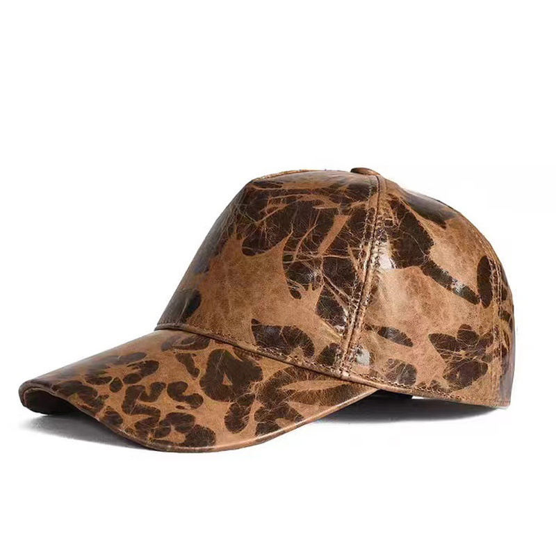 Letters Printed Leather Baseba - Baseball Cap Structured 评论和价格