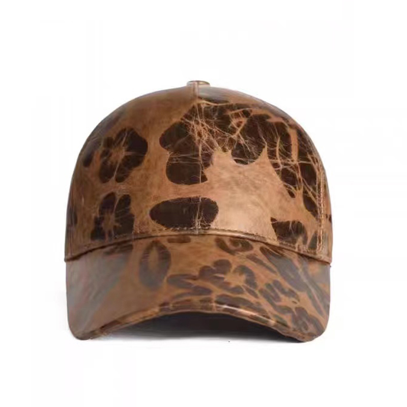 Letters Printed Leather Baseba - Baseball Cap Structured 评论和价格