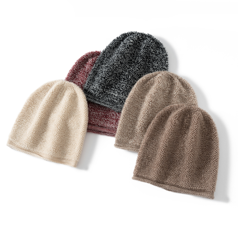 New Autumn Winter 100% Pure Ca - Beanie Cuffed Knit 评论和价格