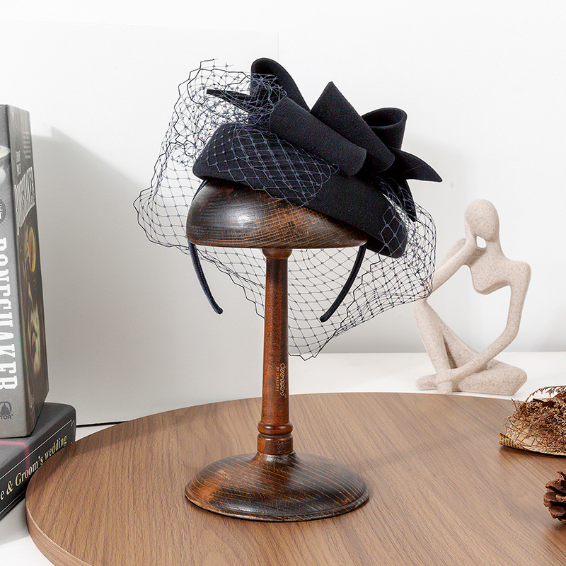 French Black Beret Fascinator  - Beret French Wool 评论和价格