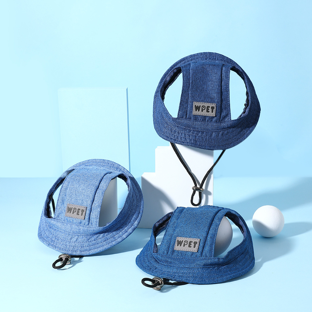 Washed Denim Pet Dog Sun Hat A - Running Cap Lightweight 评论和价格