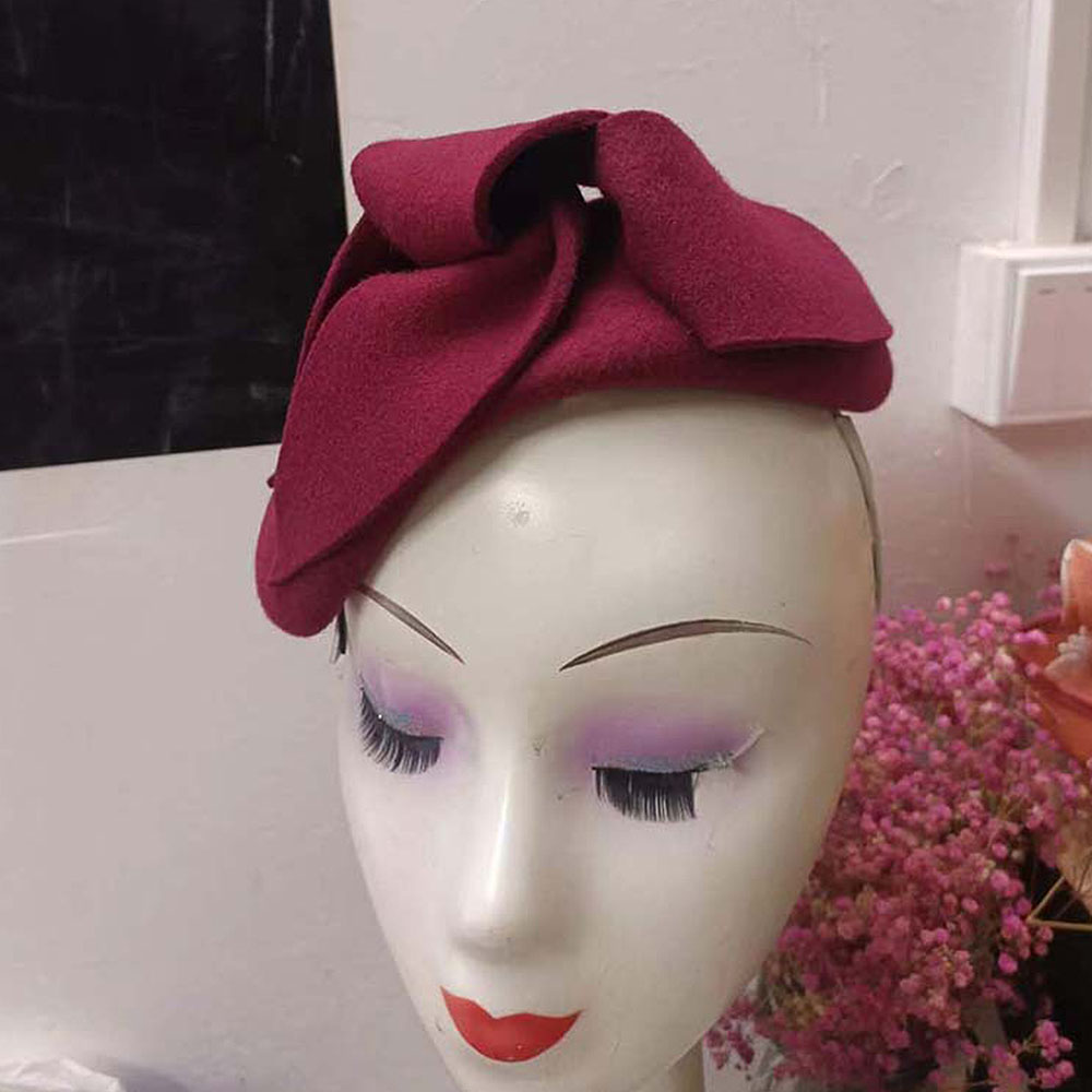 French Style Fascinator Hats T - Beret French Wool 评论和价格